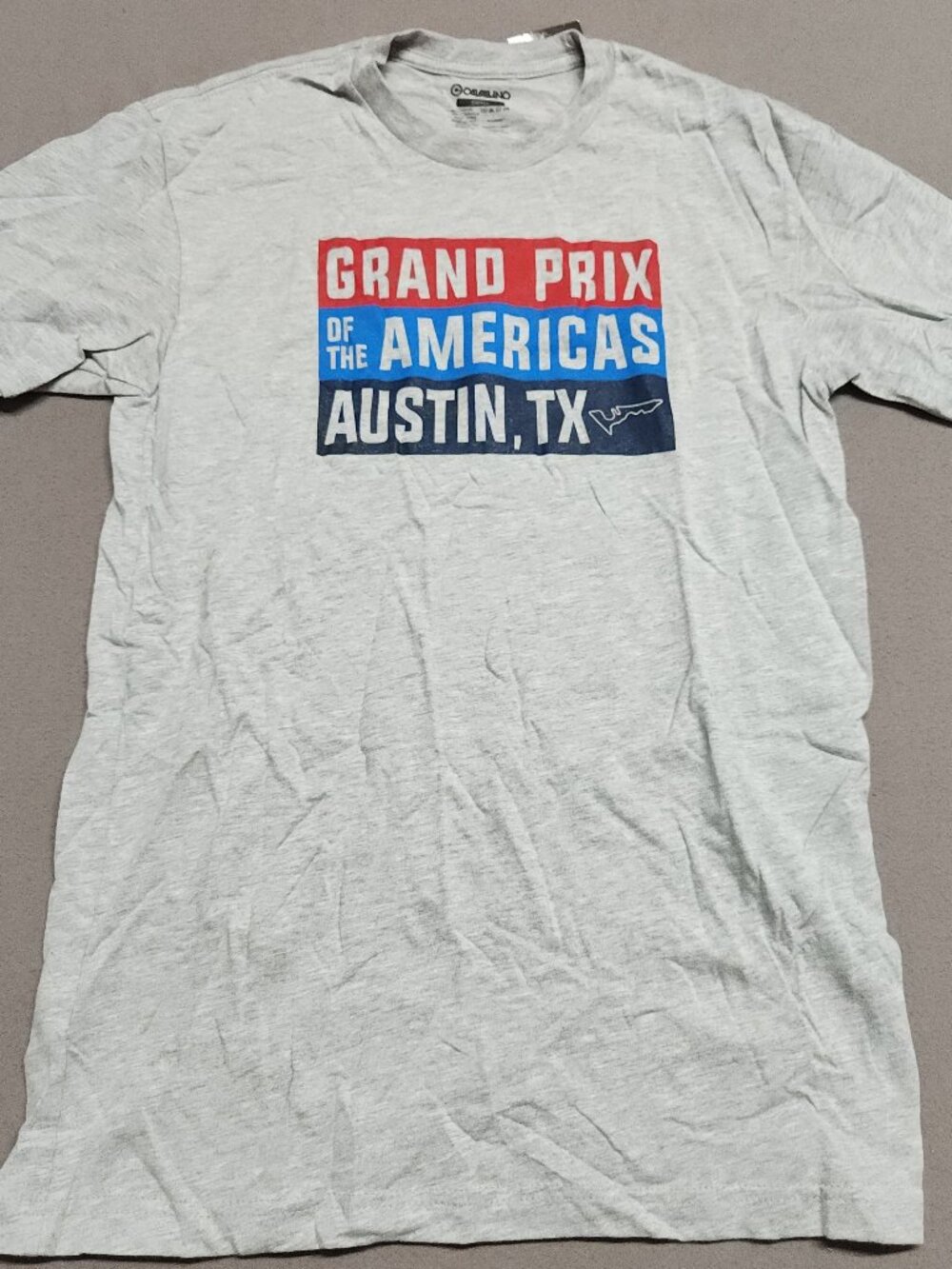 Cavallino Red Bull Grand Prix Of The Americas Tee Small Cotton Heather Grey 140